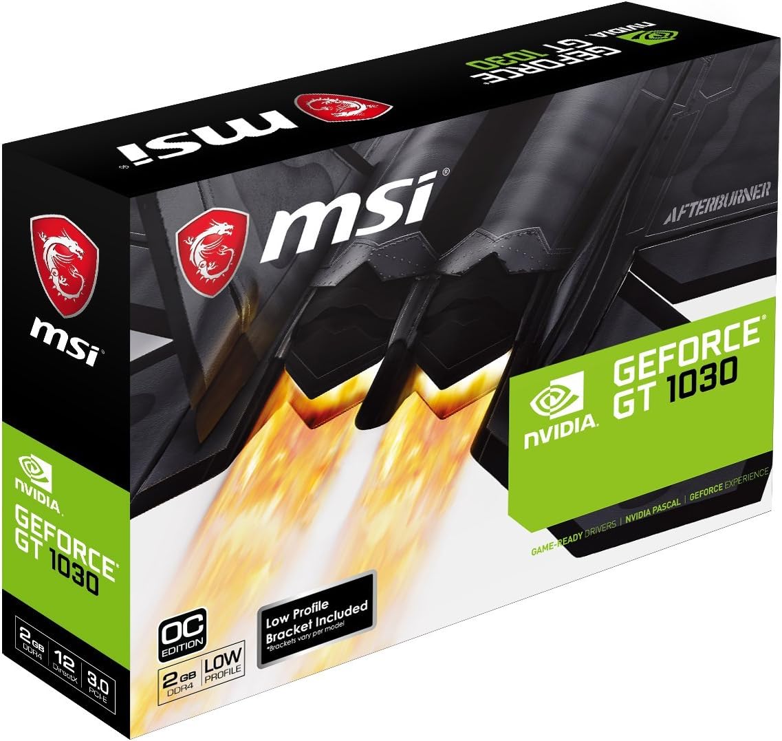MSI GeForce GT 1030 2GD4 LP OC Graphics Board VD6606 India | Ubuy